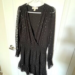 Michael Kors black party coctel mini dress